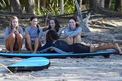 santa terea group surf lessons